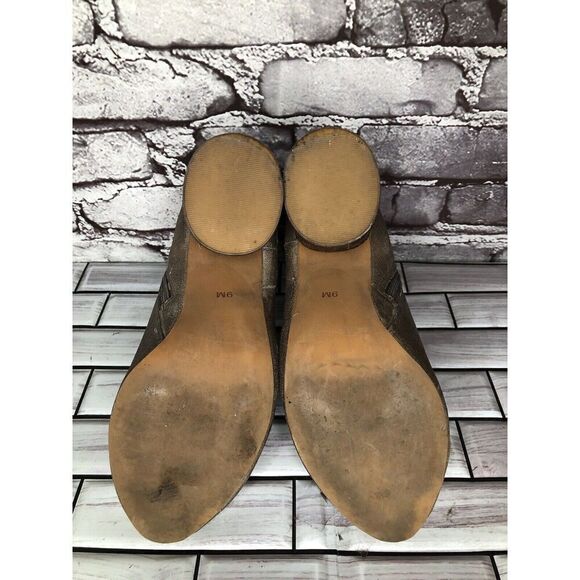 Jeffrey Campbell Hanger Gray Taupe Leather Booties Heels Boots Women Sz 9M US/40 - Picture 16 of 16